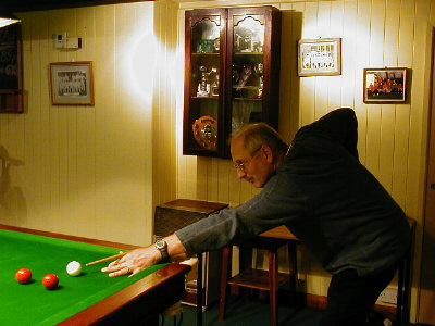 Practice your skills on our lovely snooker table