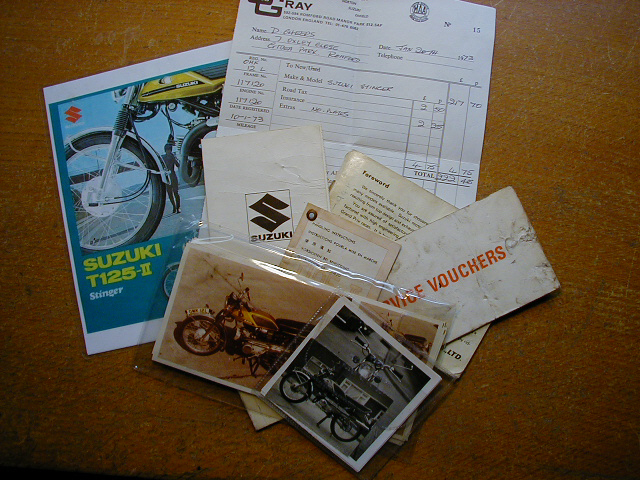 Stinger -  fantastic history - original sales invoice, handbooks and photos!