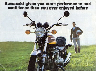 1974 Kawasaki Z1A 900 sales brochure