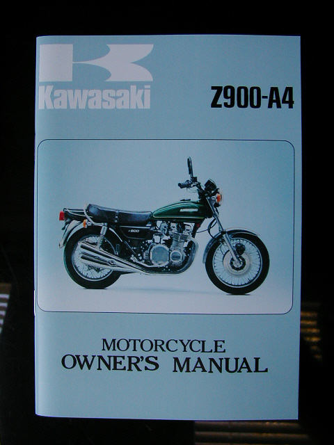 Kawasaki Z900A4 Owners Hand Book